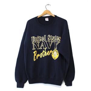 Vintage United States Navy Brother Sweatshirt Large